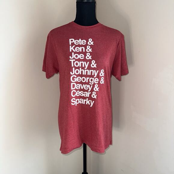 Cincy Shirts Reds Baseball Pete Ken Joe Tony Johnny George Davey Cesar Sz M - Picture 1 of 4
